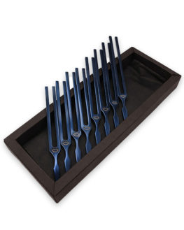 Set of 8 Blued Tuning Forks