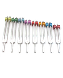 Set of 8 - Weighted Planetary Chakra Tuning Forks